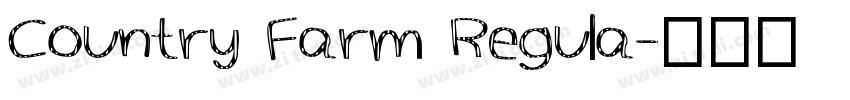 Country Farm Regula字体转换